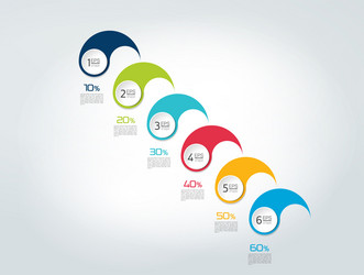 infographic timeline report template chart scheme vector image
