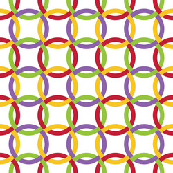 Overlapping Rings Pattern vector image
