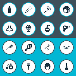 Set of simple spa icons vector