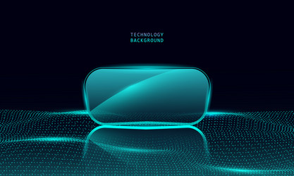 Abstract Tech Wave Background vector image