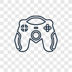 game controller concept linear icon isolated vector image
