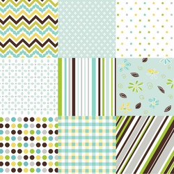 Geometric Fabric Patterns vector image