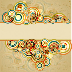 Retro Circular Pattern Background vector image
