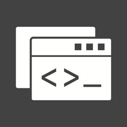 custom coding vector image