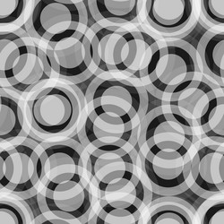 Grey and black abstract circles vector