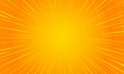 Orange gradient ray burst dot style background vector