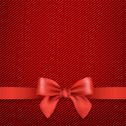 Red Gradient Background with Bow vector image