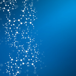 structure molecule and communication dna atom vector image