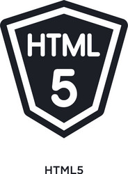html5 isolated icon simple element from vector image