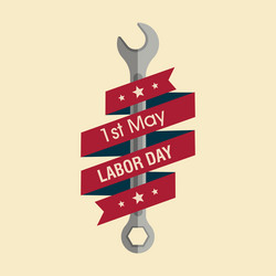 abstract labor day background with special objects vector image