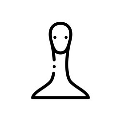 lock icon thin linear style design isolated vector image
