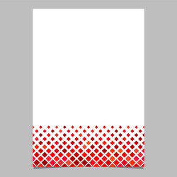 red diagonal square pattern page template vector image