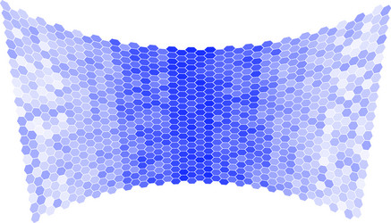 abstract blue background of hexagons in the form vector image