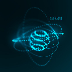 abstract futuristic object hud element vector image