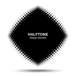 Convex Halftone Abstract Frame vector image