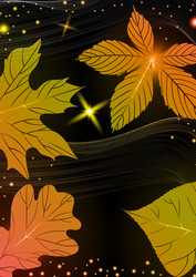 abstract autumn background vector image