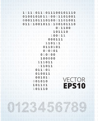 Binary Digit Representation vector image