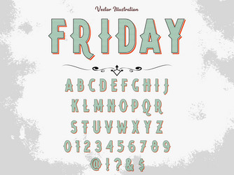 font scripttypefacealphabet shadow vector image
