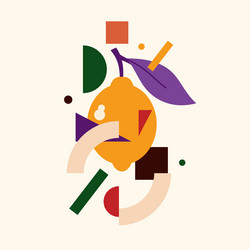 graphics in a minimalistic fashionable vector image