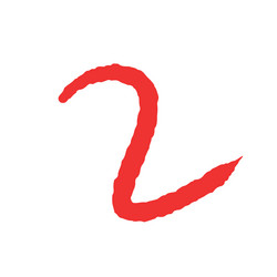 hand draw marker highlight and arrow sign icon vector image