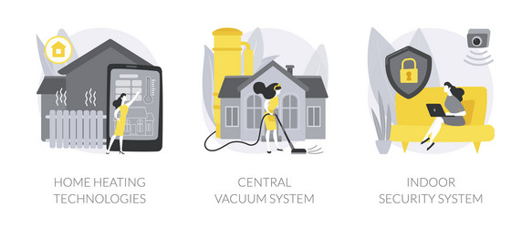 home technologies abstract concept vector image