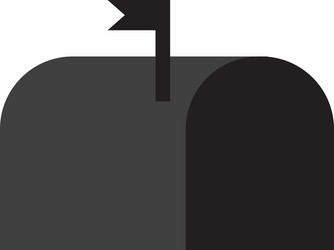 mailbox message isolated icon vector image