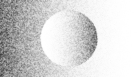noise grain circle pointillism background vector image