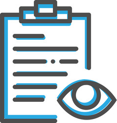 notepad icon design interaction line vector image