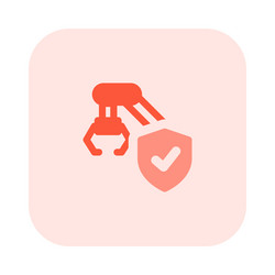 protective robot arm for use in manufacturing vector image