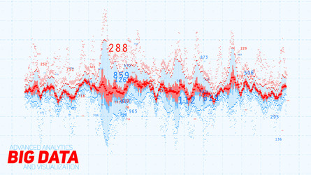 Abstract financial big data graph vector