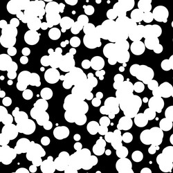 black abstract background with circles vector image