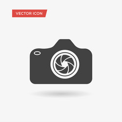 camera icon in trendy flat style vector image