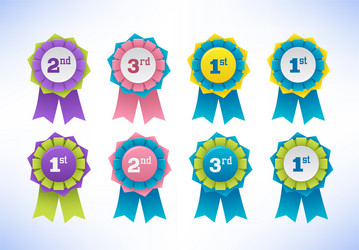 collection of elegant colorful design elements vector image