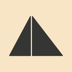 flat in black and white mobile application vector image