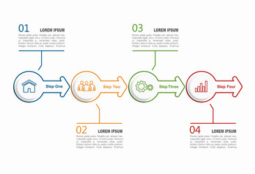 Infographic template can be used for workflow vector