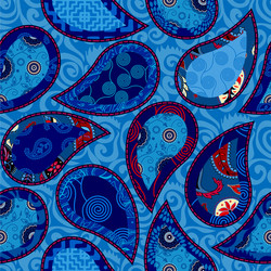 patchwork textile pattern seamless quilting vector image