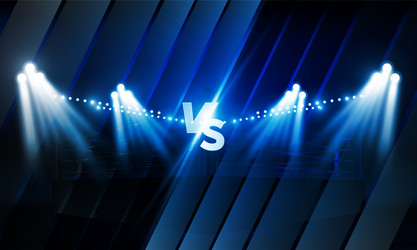 versus screen for fight of sport and game battle vector