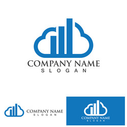 Cloud logo and symbol icon template design Vector Image