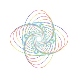 cyclical vortex spiral gyration abstract vector image