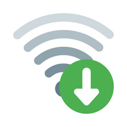 high-speed wireless internet for data downloads vector image