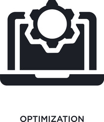 optimization isolated icon simple element from vector image