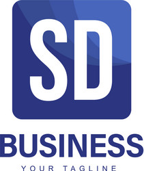 sd initial a logo design with abstract style vector image