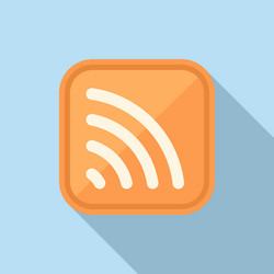 stream icon flat computer interface vector image
