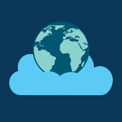 cloud computing data storage vector image