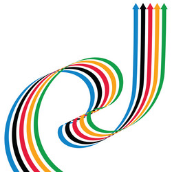Dynamic Flow Arrows vector image