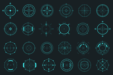 HUD Target Pointer Set vector image