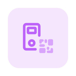 identification of ipod information using barcode vector image