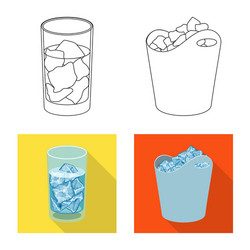 isolated object texture and frozen symbol set vector image