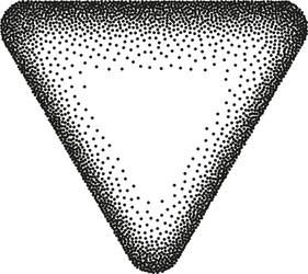 Vintage Halftone Triangle vector image