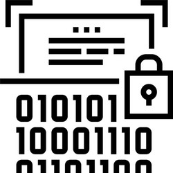 Binary Encryption Icon vector image